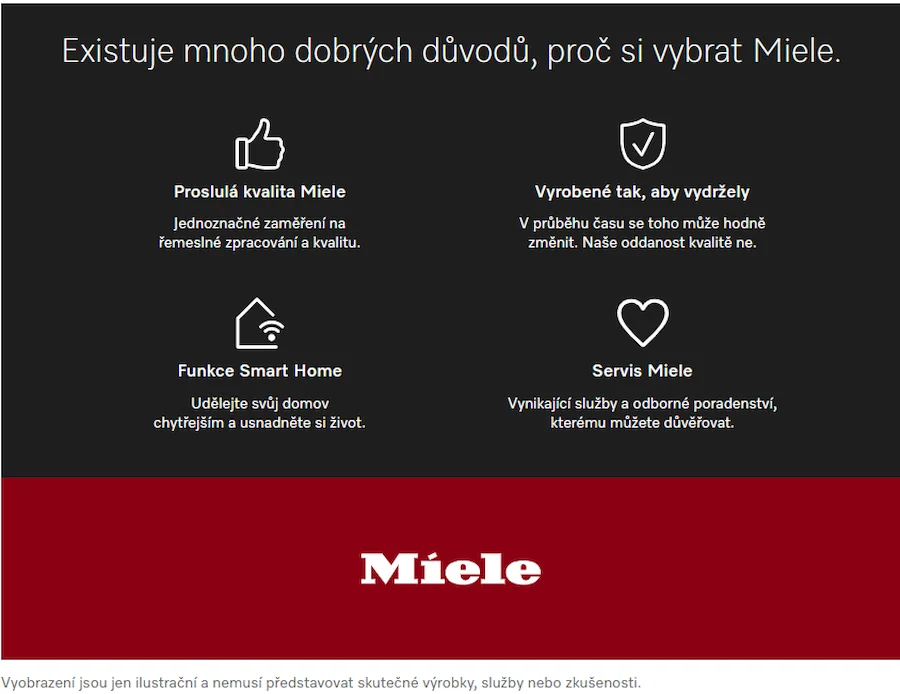 Mnoho důvodů proč MIELE