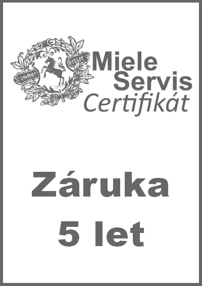 MIELE Servis Certifikát na 5 let